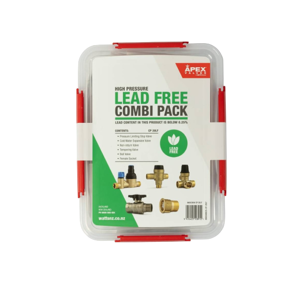 Apex lead-free combi valve pack